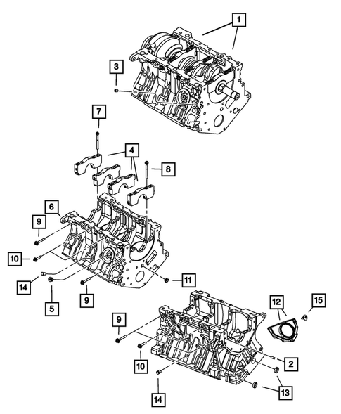 Cylinder Block for 2008 Dodge Grand Caravan #0