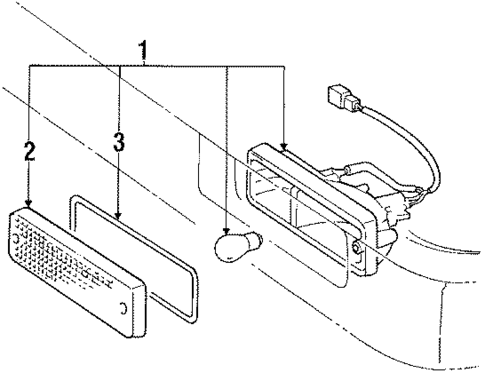 Park & Signal Lamps for 1989 Toyota MR2 #0