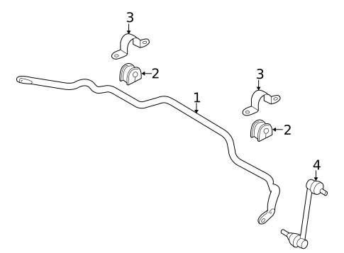 Stabilizer Bar & Components for 2009 Mazda Tribute #1