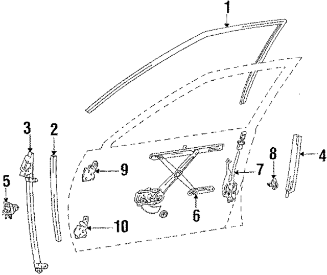 6980232020 - : Window Regulator for Toyota Image