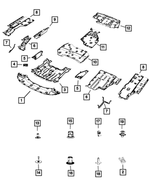 68244845AD - Frame, Bumper and Fascia: Diffuser Panel for Chrysler: Pacifica, Voyager Image