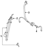 MR731873 - : Belt &amp; Retractor for Mitsubishi Image