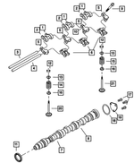 6502847 - 3.5L Gas; Engine: Hex Head Bolt And Washer, Mounting for Mopar Image