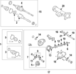 4103960010 - Front Drive Axle: Gear Kit for Lexus Image