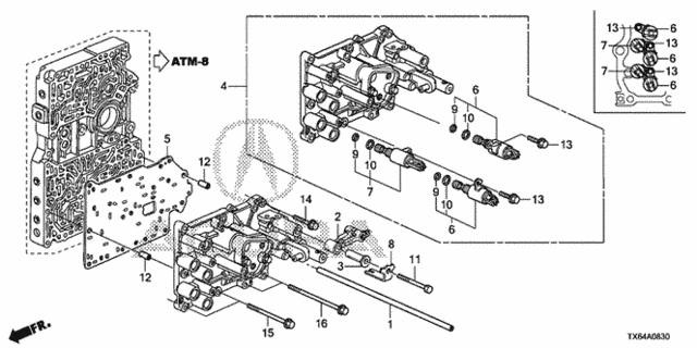 AT Servo Body (5AT) for 2014 Acura ILX #0