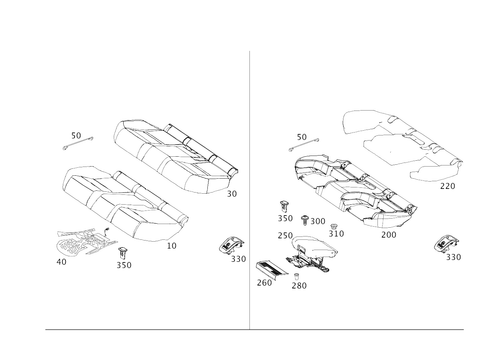 Rear Cushion for 2021 Mercedes-Benz E63 AMG S #0