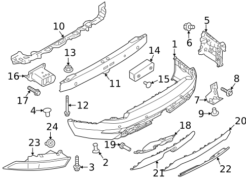 Bumper & Components - Rear for 2023 Land Rover Discovery #2
