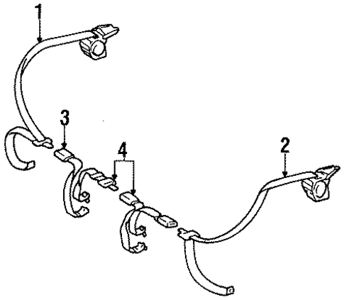 Rear Seat Belts for 1997 Toyota Tercel #0