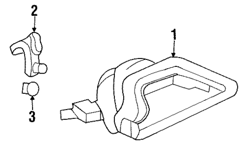 High Mounted Stop Lamp for 1999 Chevrolet Lumina #0