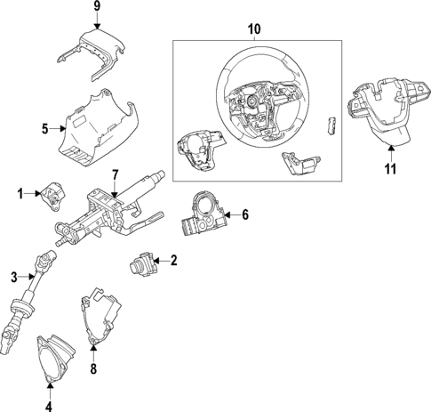 Steering Column for 2025 Toyota Sienna #0