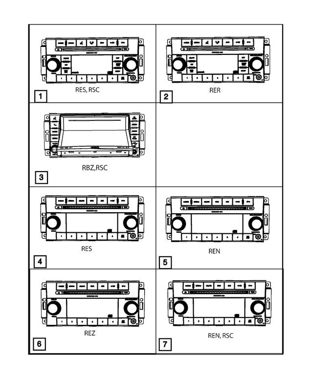 Z5064757AD - Electrical: Am/fm/dvd/hdd/mp3/rr Camera Radio for Mopar Image