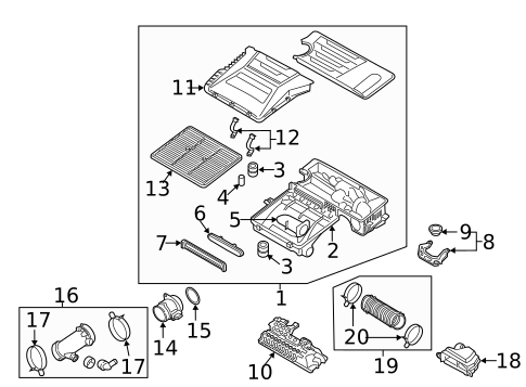 Air Intake for 2021 Hyundai Ioniq #1