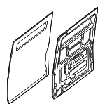 821009JA0A - Body: Door Shell for Nissan: NV1500, NV2500, NV3500 Image