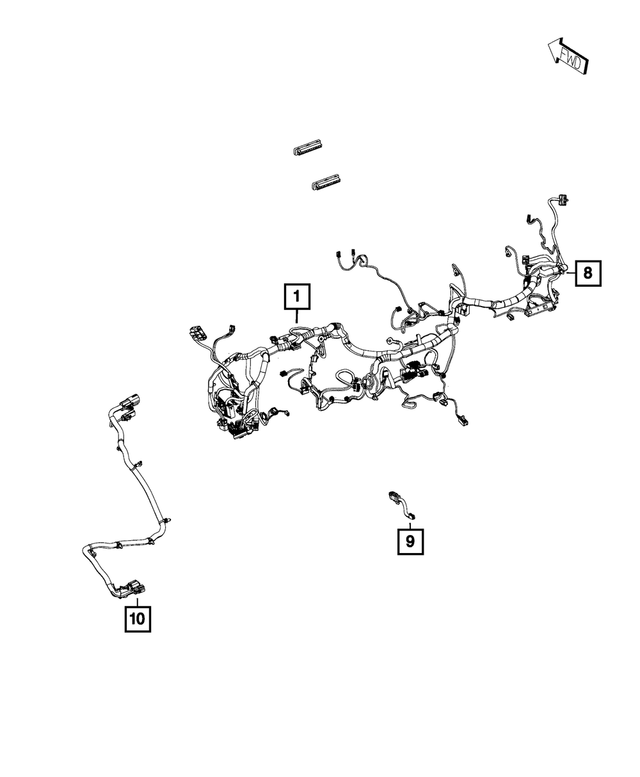 68267795AC - Electrical: Instrument Panel Wiring for Mopar Image