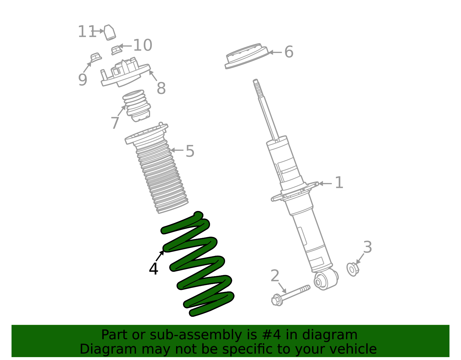 84825095 - 2020-2023 Chevrolet Corvette - Rear Coil Spring | Partners Chevy