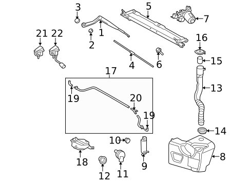 Headlamp Washers/Wipers for 2006 Land Rover LR3 #1