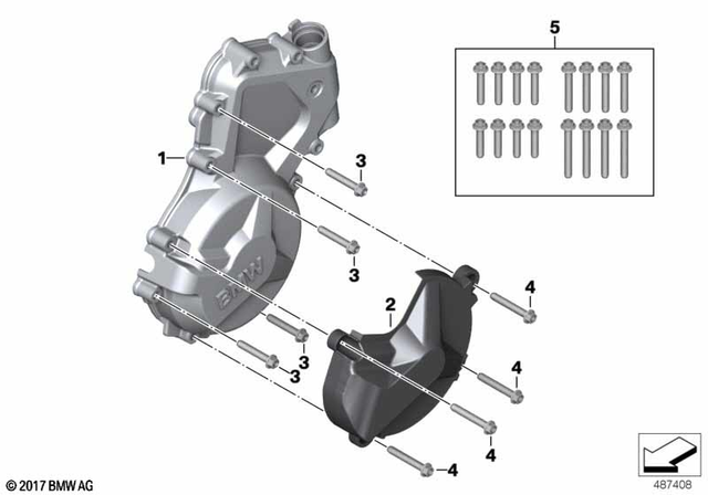 11147726966 - Engine: Cover, Alternator -  for BMW-Motorrad Image