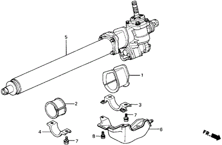 P.S. Gear Box (S.SI Exc. 4WS) for 1988 Honda Prelude #0
