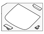 87110GG200 - Body: Back Glass for Kia Image