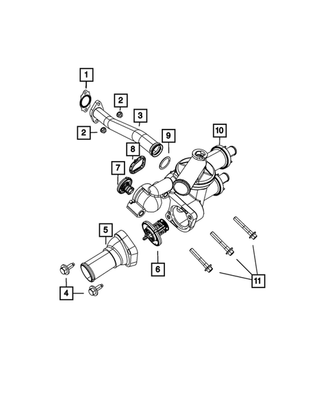 Water Pump and Related Parts for 2017 Jeep Compass #0