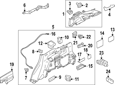 Interior Trim - Quarter Panels for 2007 Mitsubishi Outlander #14