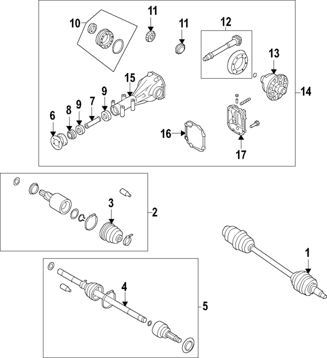 32285AA150 - : Differential Pinion Bearing Spacer for Subaru: Baja, Crosstrek, Forester, Impreza, Legacy, Outback, XV Crosstrek Image