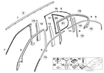 51138195561 - : Roof Molding Left for BMW Image