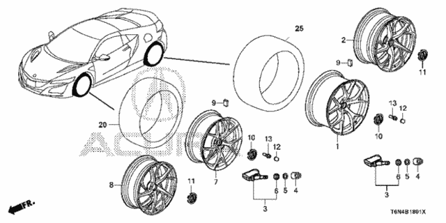 Wheel Disk (KA) for 2017 Acura NSX #0