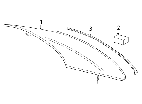 Glass & Hardware - Back for 2020 Mercedes-Benz S 63 AMG&reg; #0