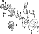 YS4Z1V125DA - Brakes: Rotor for Ford: Aspire, Escort | Mercury: Tracer Image