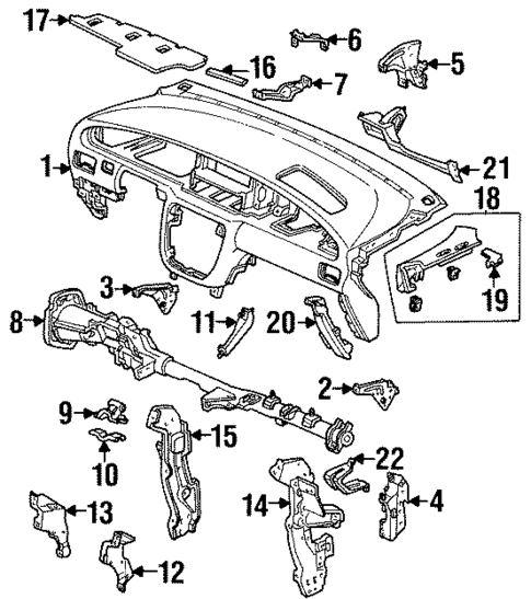 Instrument Panel for 1998 Isuzu Oasis #0
