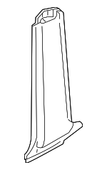 1J4867298BQ70 - Body: Lower Center Pillar Trim for Volkswagen: Golf, Jetta Image