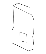 1J0867187 - Body: Windshield Pillar Trim Bracket for Volkswagen: Jetta Image