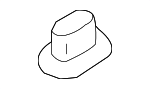1J0853120 - Body: Sill Plate Nut for Volkswagen: Golf, Jetta Image