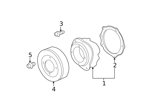 Water Pump & Related Components for 2007 Buick Rendezvous #0