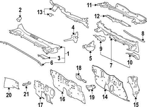 Cowl for 2024 Toyota Corolla #2