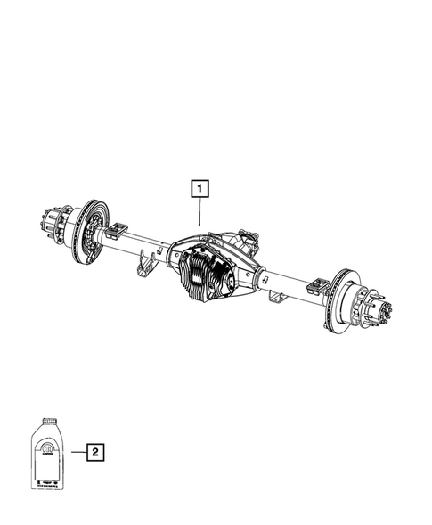 Rear Axle Assembly for 2014 Ram 3500 #0