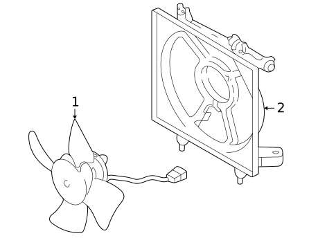 Condenser Fan for 2005 Subaru Baja #0