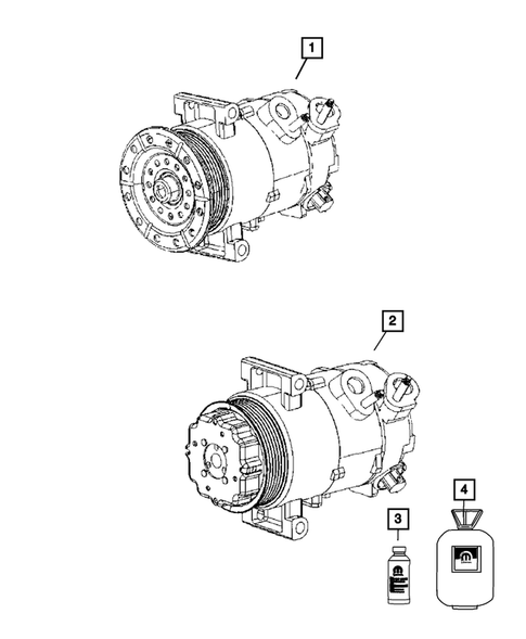Air Conditioner Compressor and Mounting for 2009 Jeep Patriot #0