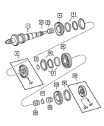 5099216AA - Manual Transmission 6 Speed: Snap Ring for Mopar Image