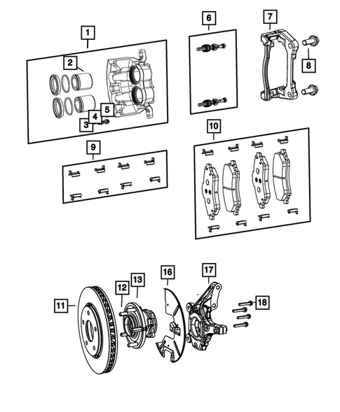 Front Brakes for 2027 Chrysler Pacifica #0