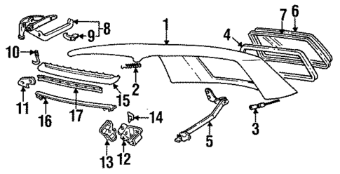 Cover & Components for 1986 Volkswagen Cabriolet #0