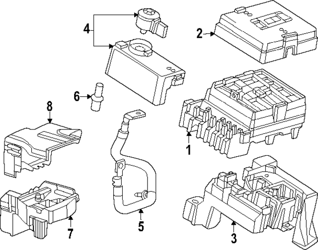 42826609 - : Part# 42826609 F (S)Block for Cadillac: XT4 Image