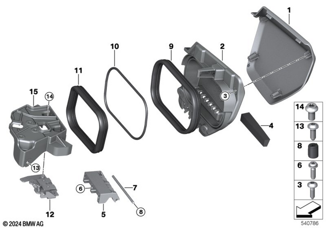46639457169 - : Seal On Storage Compartment for BMW-Motorrad Image