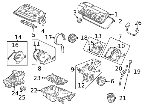 Gaskets & Sealing Systems for 2006 Acura MDX #0