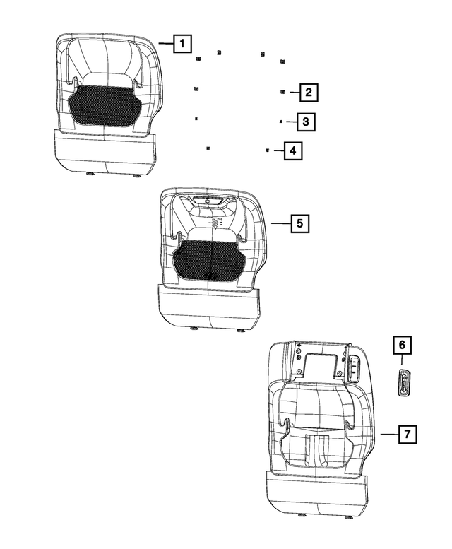 68258707AA - Interior Trim: Trim Panel Clip for Mopar Image image