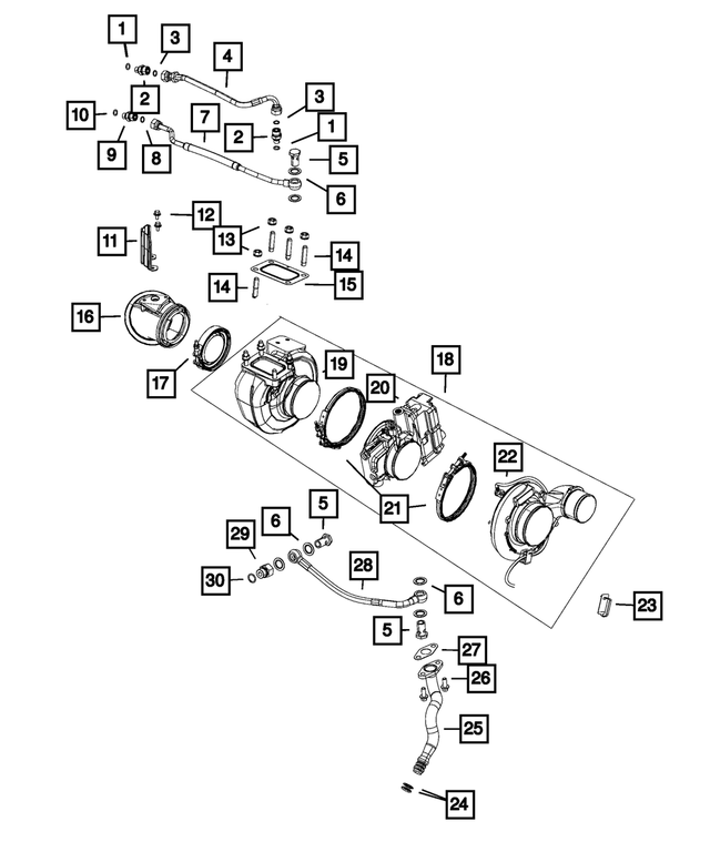 68206027AA - 6.7L Turbo Diesel; Engine: O Ring for Mopar Image