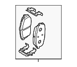 58101J3A00 - : Brake Pads Front for Hyundai: Veloster Image