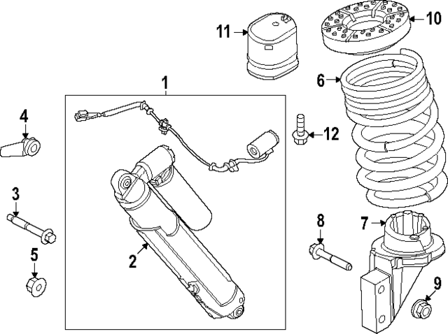 ML3Z18125BM - Suspension: Shock for Ford: F-150 Image