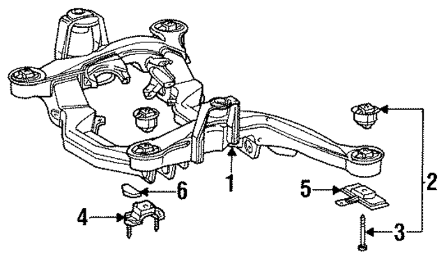 1403303542 - Suspension: Sub-frame Unit for Mercedes-Benz Image